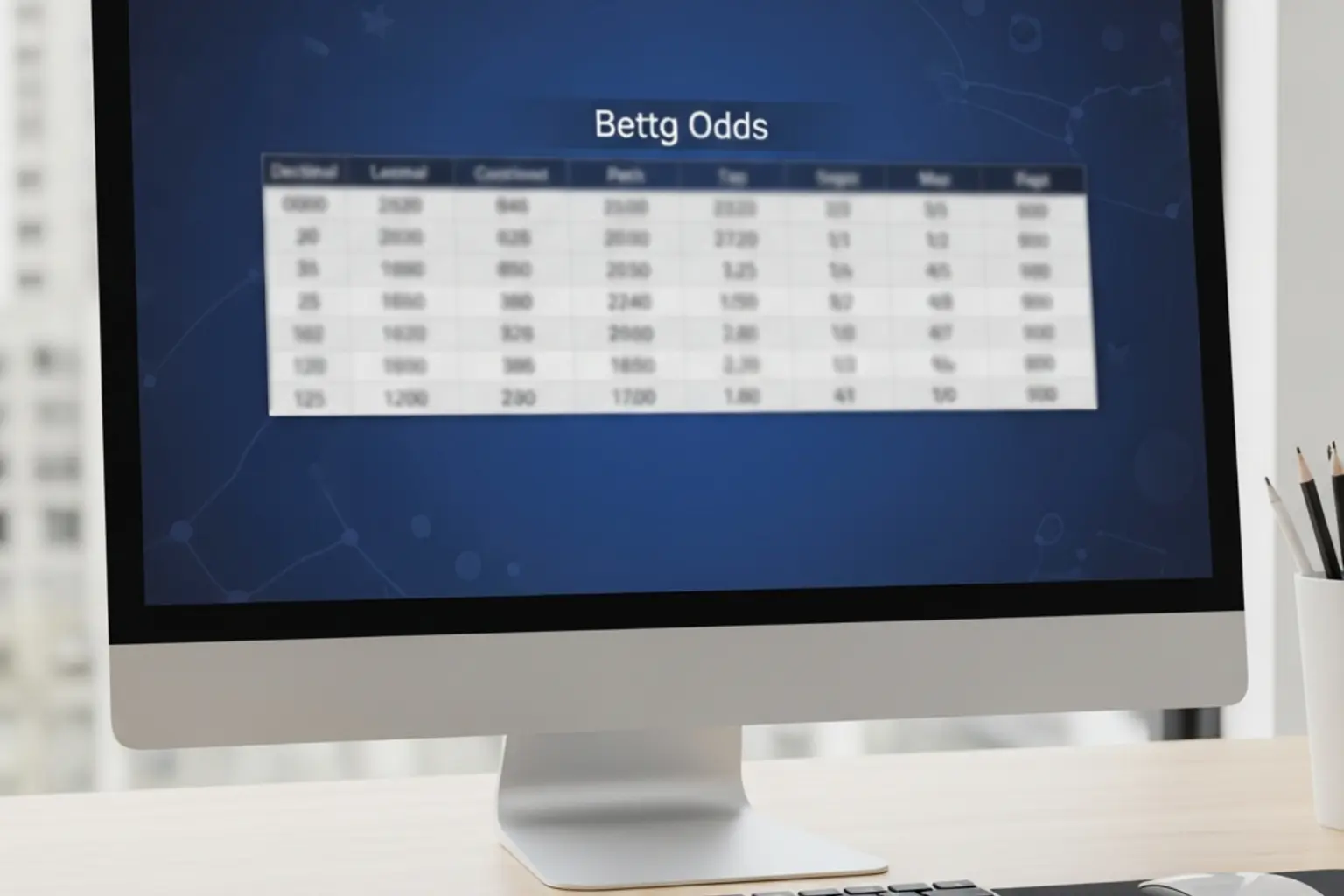 &Uuml;bersicht der verschiedenen Quotenformate auf einem Bildschirm